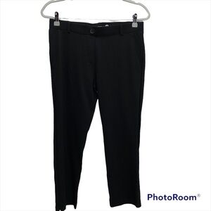 BetaBrand black pull on crop slim leg career pants